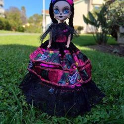 Muñecas De Catrina, Mexican Doll, Dia De Los Muertos