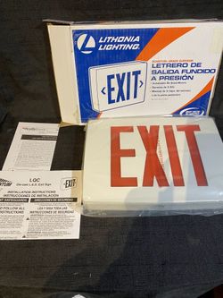 Lithonia Lighting Die Cast, Single Face Exit Signs