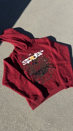 SP5DER Maroon Hoodie