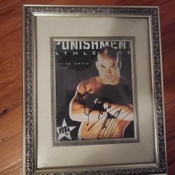 UFC Tito Ortiz Autograph Picture In Frame 