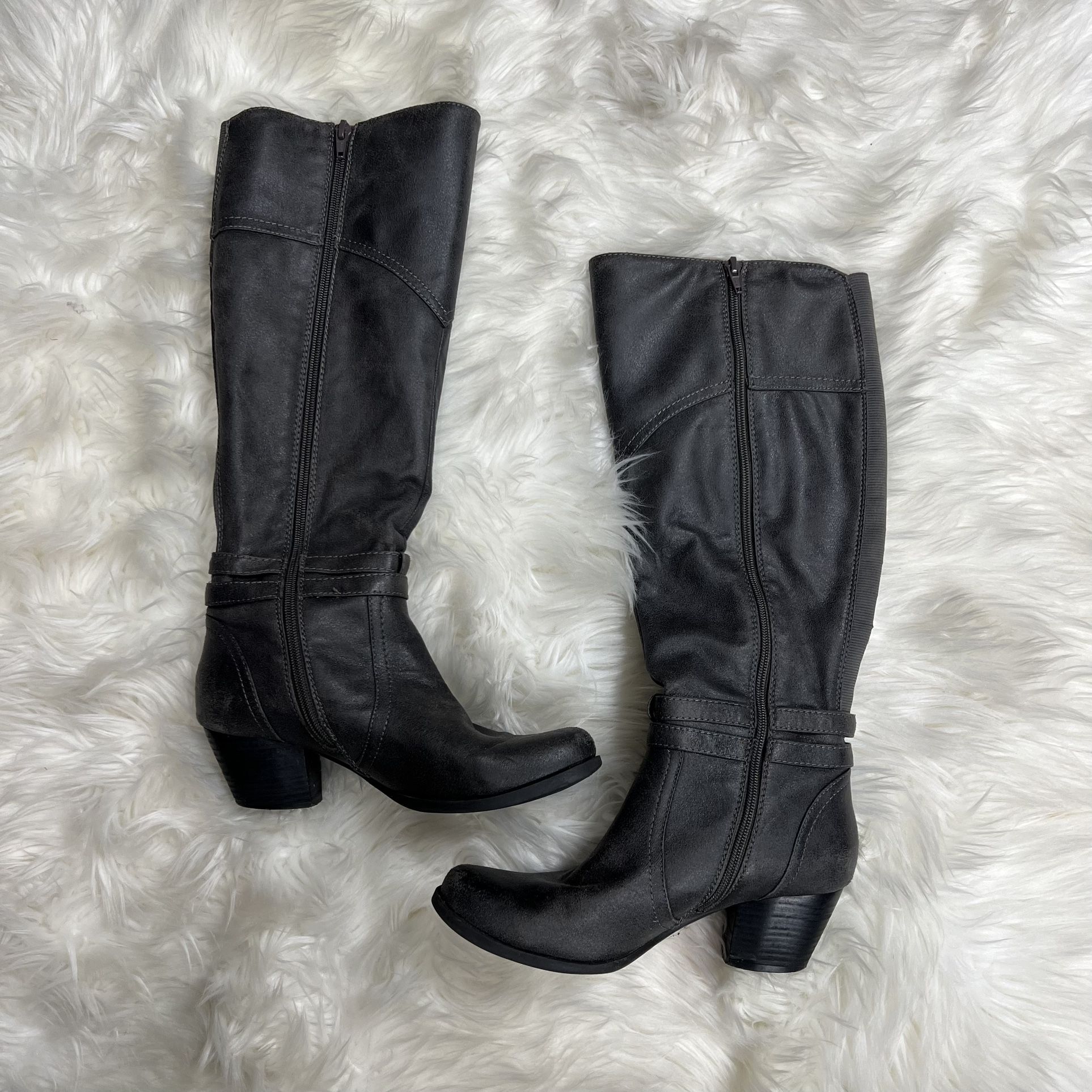 BareTraps Charcoal Riding Boots