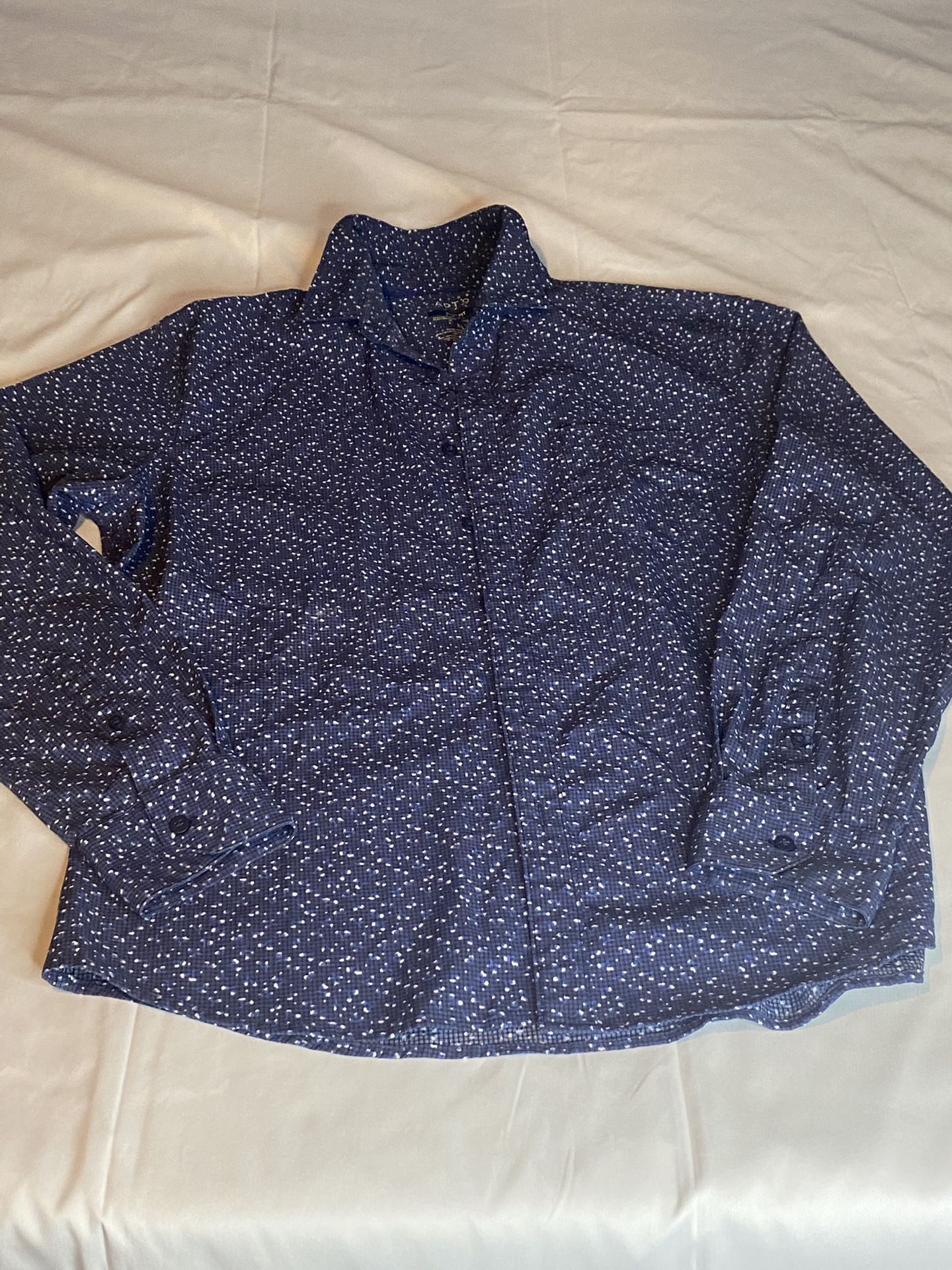 Men’s Blue Button-Down Shirt