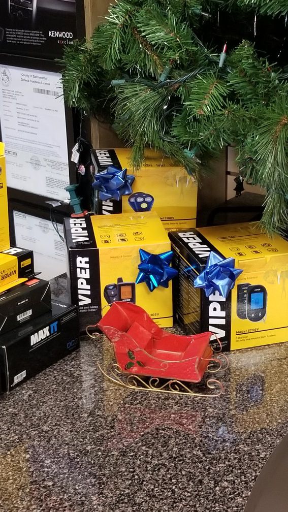 Come on down to West Coast Car Audio 2409 Arden Way we have Viper remote start alarms starting at $199 and up.