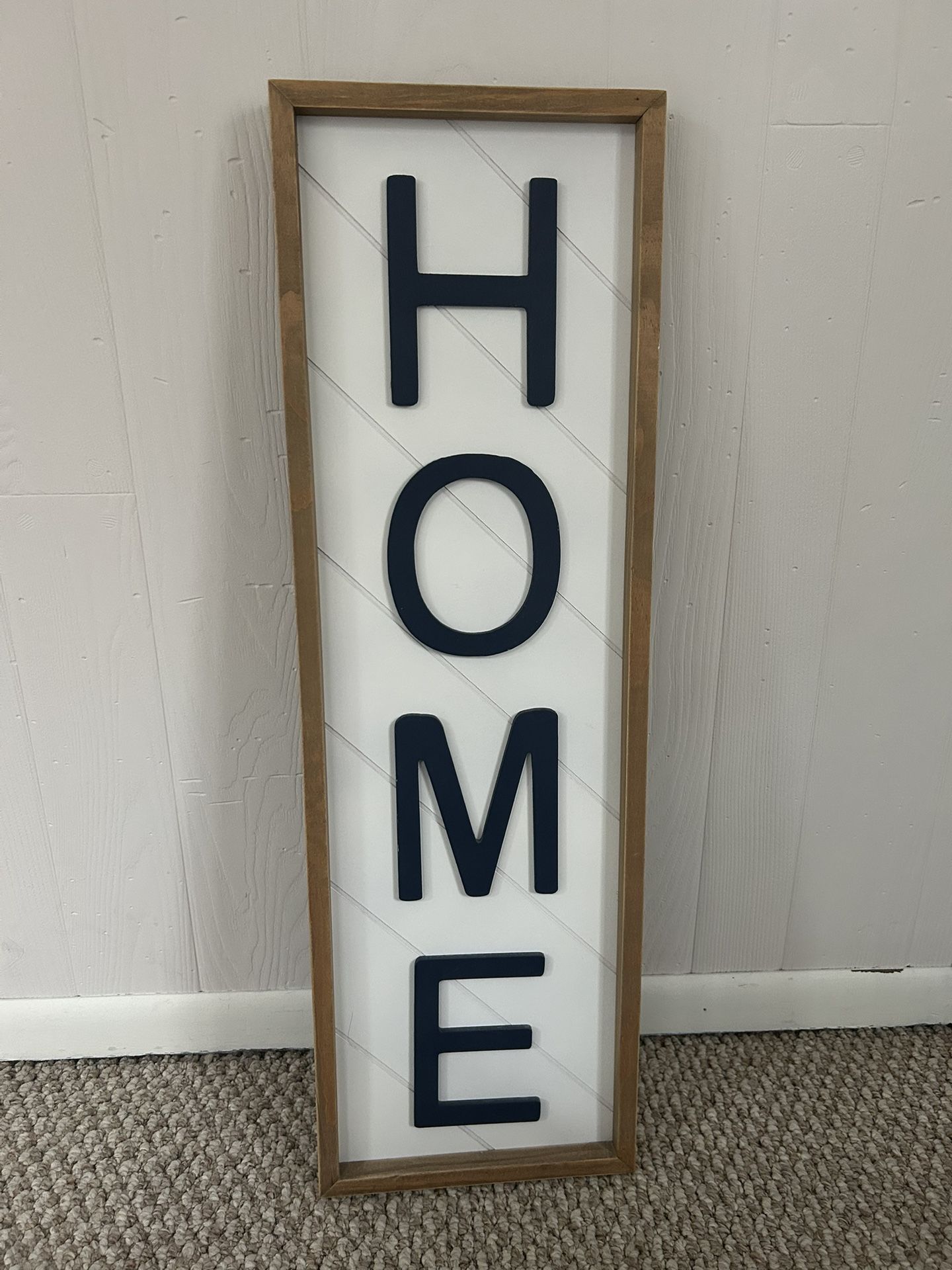 Vertical “HOME” Wall Decor