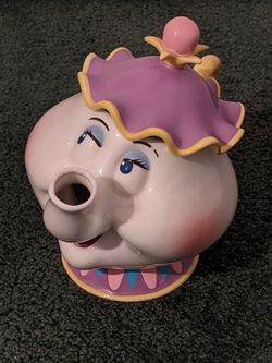 Vintage 1992 Schmid Disney Beauty and the Beast Mrs. Potts Teapot Music Box