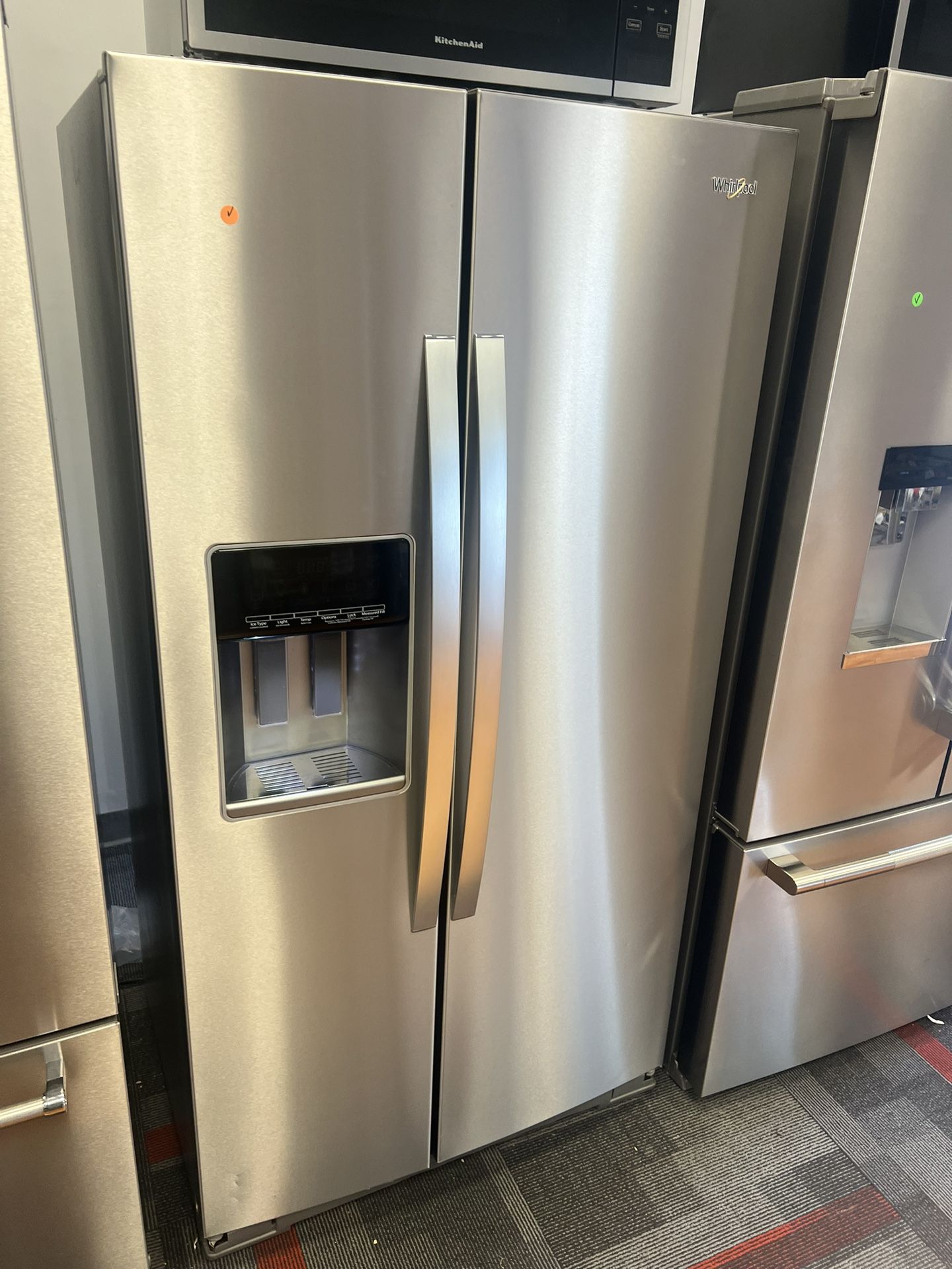 Whirlpool Side By side Fridge Stainless Stainless