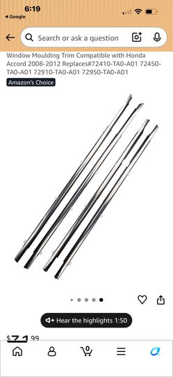 Weatherstrip windowsill for Honda Weatherstrip windowsill for Honda