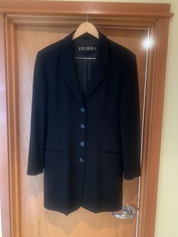 Vintage Black Long Blazer