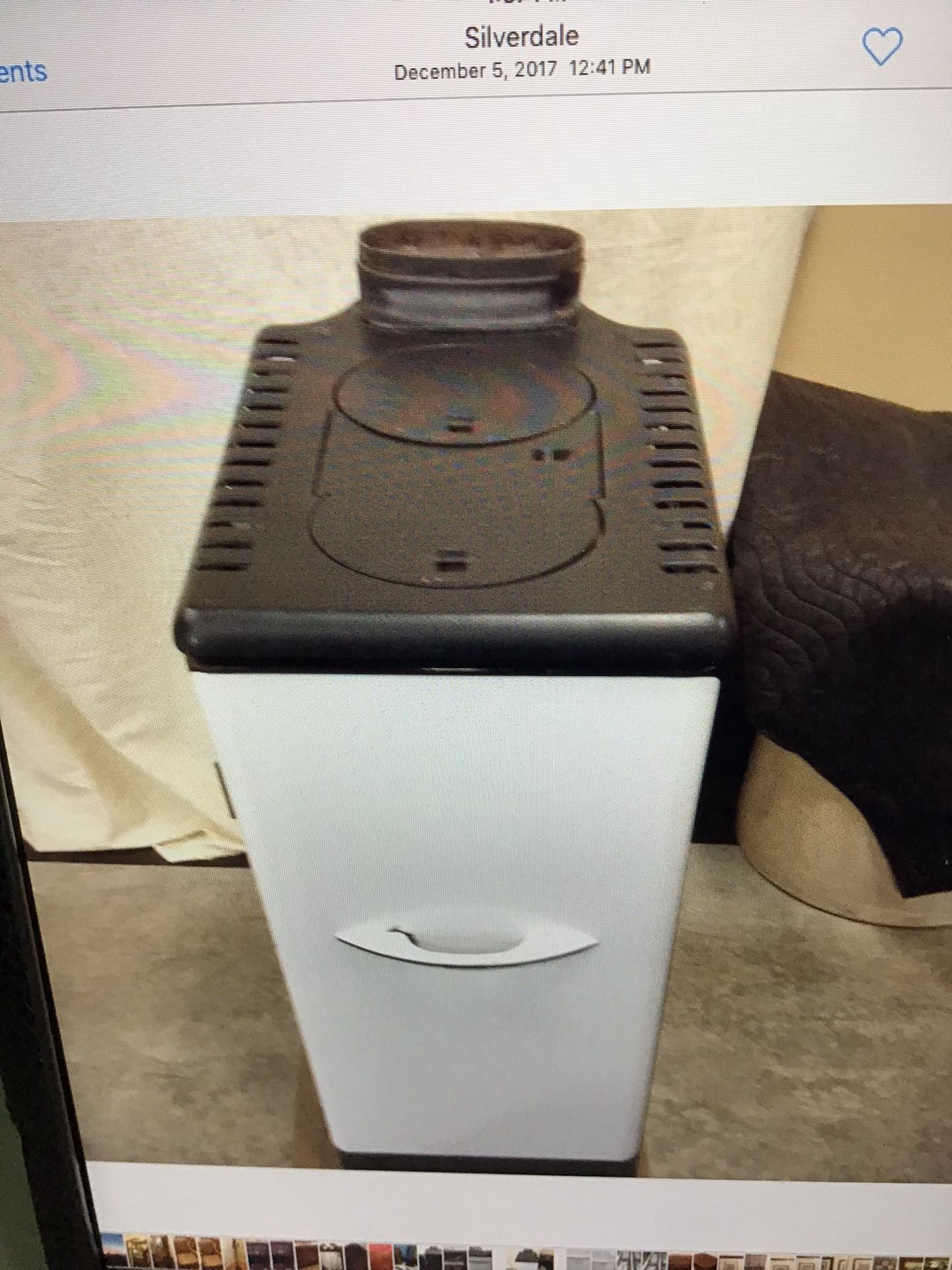 Trash Burner with tools, ash bucket and stove pipe with cleaning wire