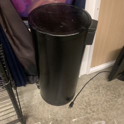 Black Garbage Can