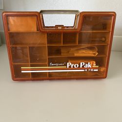 Vintage Fishing Tackle Box With Vintage Lures