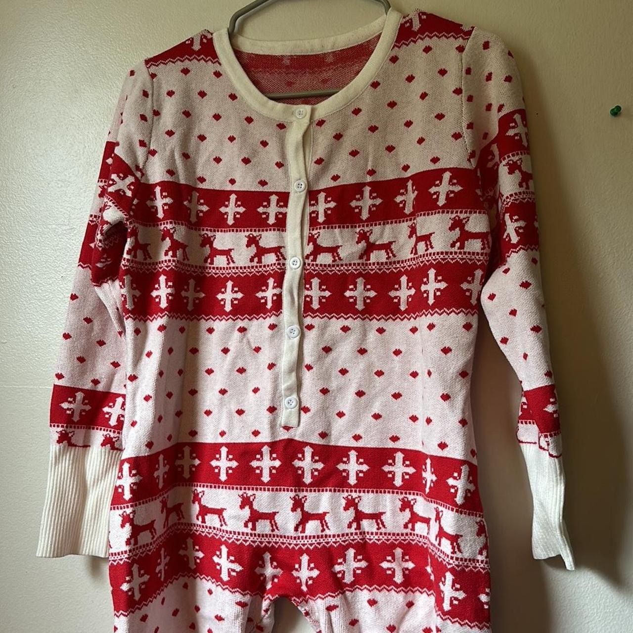 Women Christmas Jumpsuit Bodysuit Romper Jumper Pjs Pajamas Comfy Cozy Winter