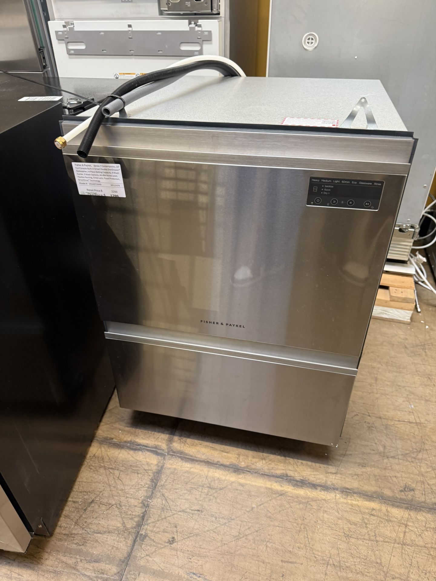 Fisher and Paykel 24” drawer dishwasher