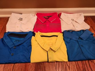 ☄️Golf Polo Shirts (6) ~ Men's Large☄️Nike/Oakley/Under Armour/Cutter Buck