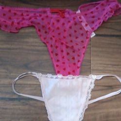 Sexxxxy Heart Th0ng Panties Sz.M $45 OBO 