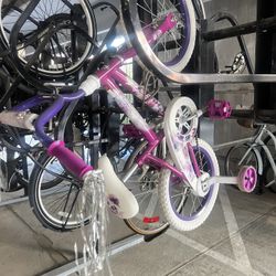 Girls bike 16”with training wheels