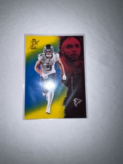 Drake London Topps Signature Class Blue and Yellow
