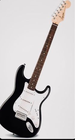 Fender Guitar, Frontman 10G Amp, Strap, 10’ Pro Cable, Hook