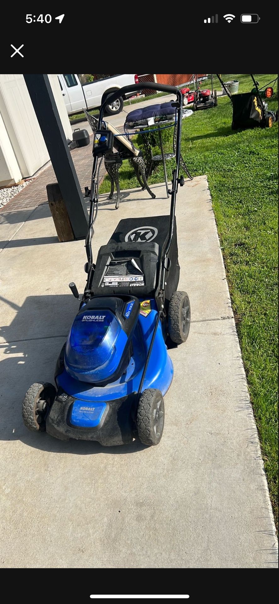 40 W Battery Lawn Mower