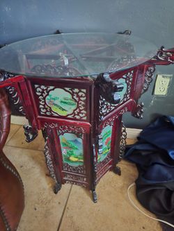 Vintage Chinese Carved Wood Lantern