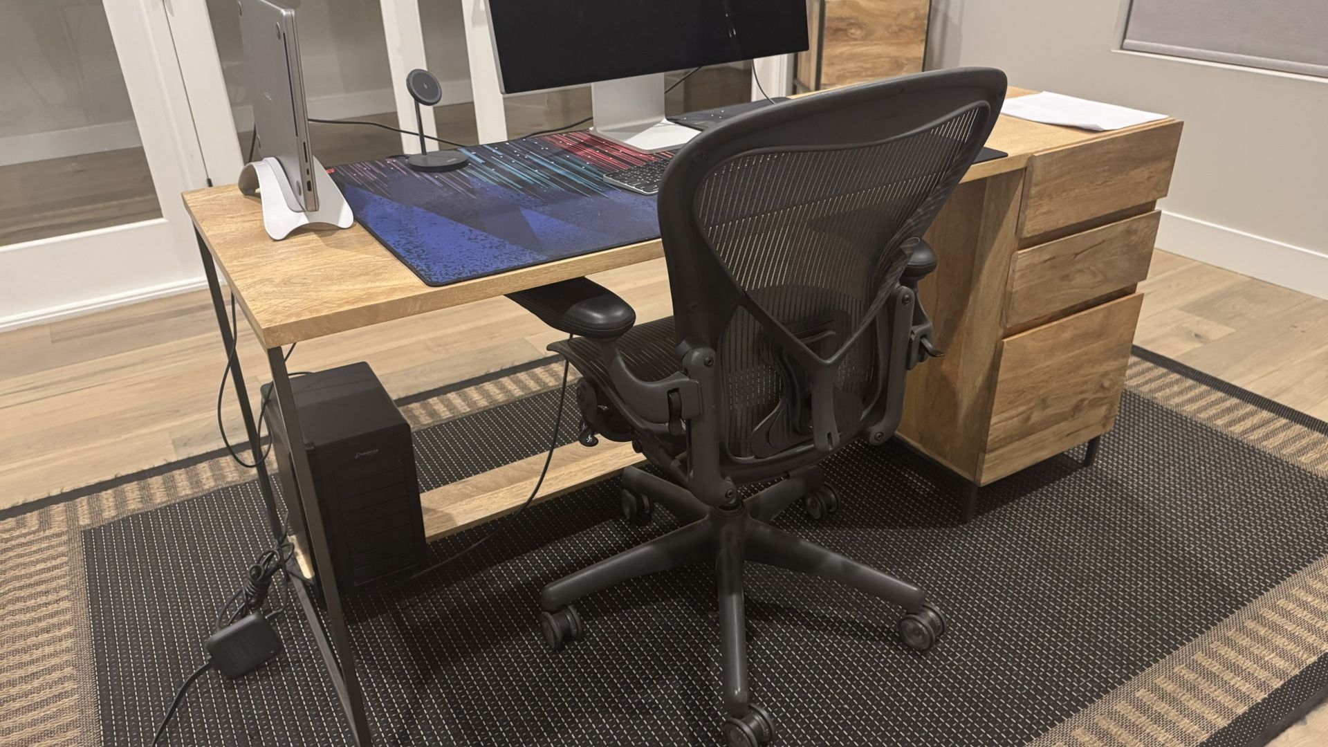 West Elm Industrial Collection Office Furniture Set - Desk, Hutch, And Storage Table