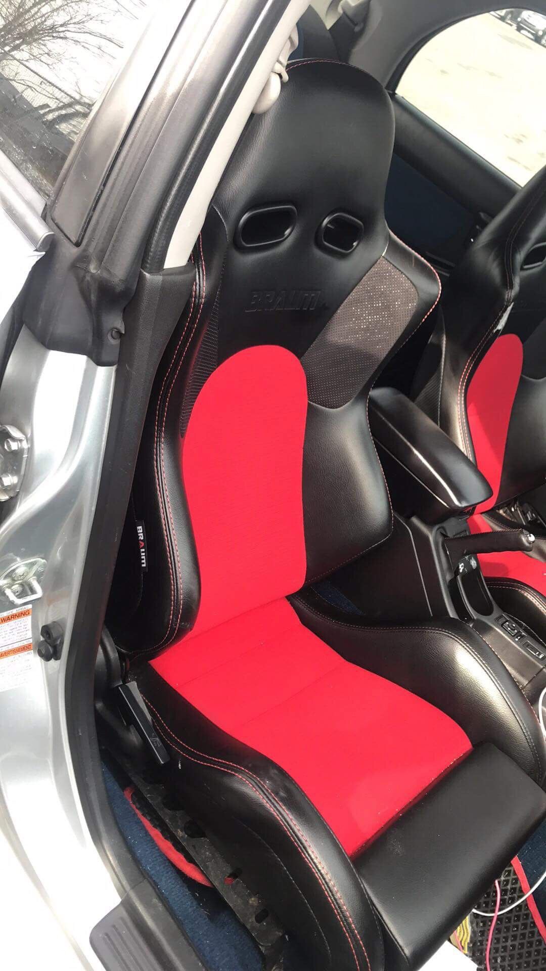 Braum racing seats with 02-07 wrx / sti seat mounts