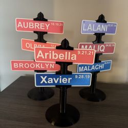 Custom Name Desktop Street Sign 