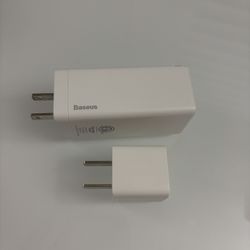Baseus GaN Charging Set - 65W 3-Port Charger & 20W Fast Charger