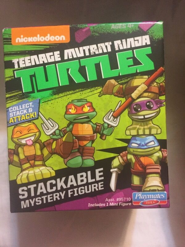 teenage mutant ninja turtles stackable mystery figures- new