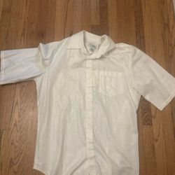 Armani Exchange AX Button Up Collared Dress Shirt Short Sleeve Formal Size L NEW
