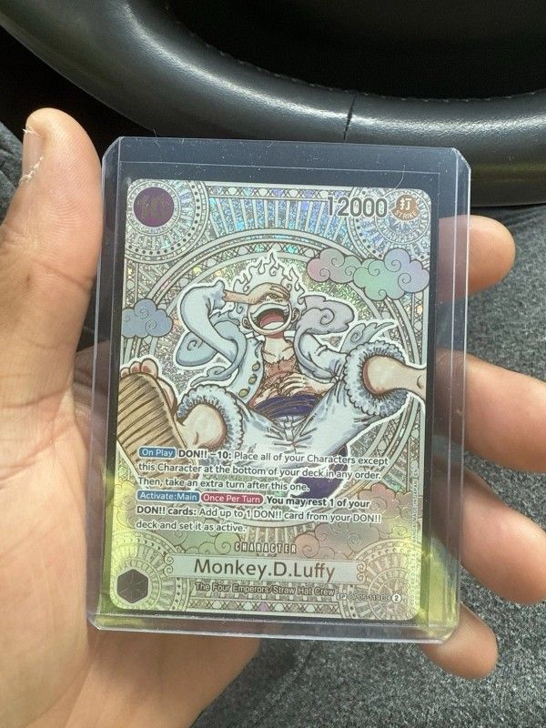Gear 5 Luffy OP05-119 SP SEC Parallel Gold Rare - Fist Of Divine Speed OP11