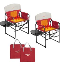 SUNNYFEEL Heated Camping Directors Chair