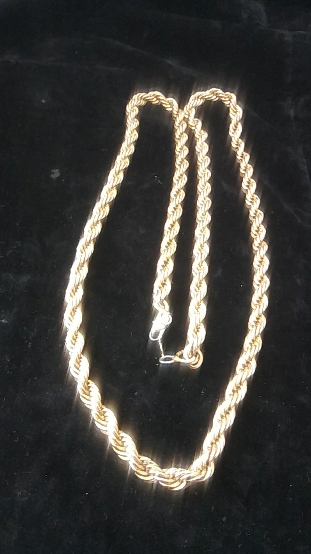 Gold over lay chain