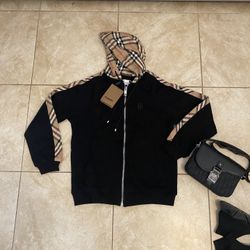 Mens Burberry Zipup Hoodie 