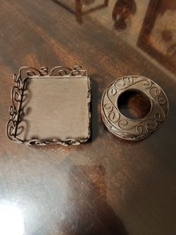 HOME INTERIOR METAL PARA VELAS DE FRASCO CHICO