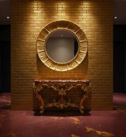 45" Golden Solstice Beveled Mirror 