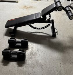 Keppi Weight Bench 1000 Pro With Adjustable Dumbbells 