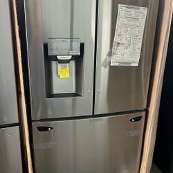 NEW IN BOX LG FRENCH STYLE REFRIGERATOR STAINLESS STEEL 