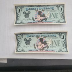 Disney Dollars Uncirculated