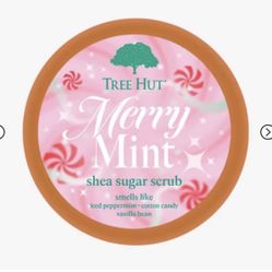 Tree Hut Merry Mint Shea Sugar Scrub - White