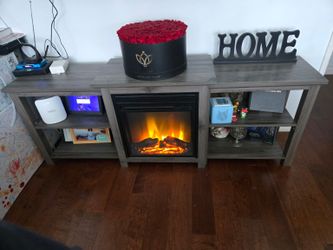 Electric Fireplace TV Stand / Entertainment Center – $150 OBO