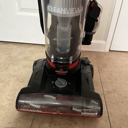 bissell clean view red vacuum cleaner used once like new 