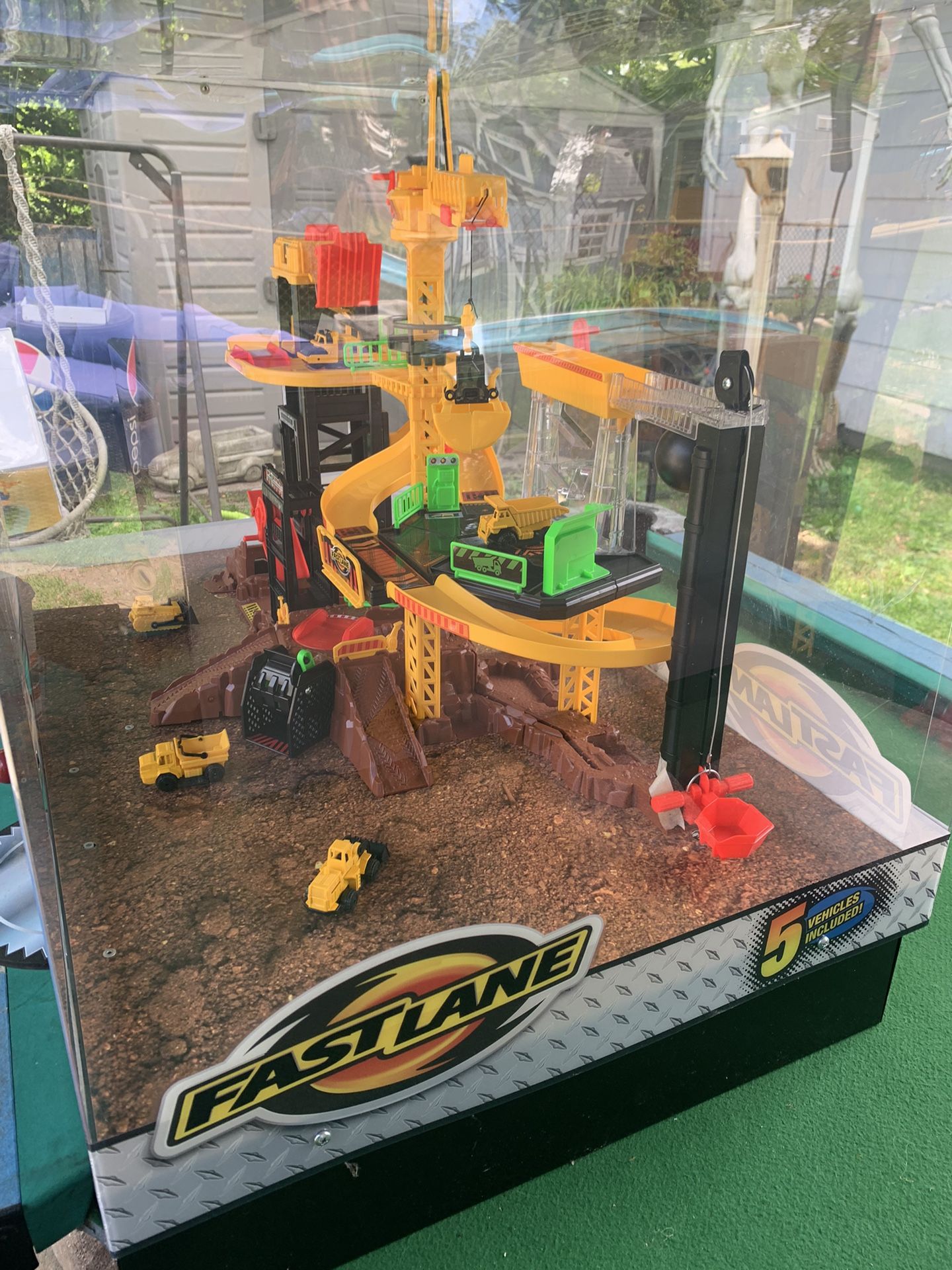 Huge Fast lane construction site interactive Toy store display