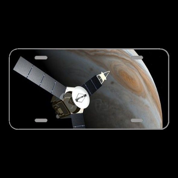 License Plate Novelty Car Front Space Probe Juno Jupiter Planet