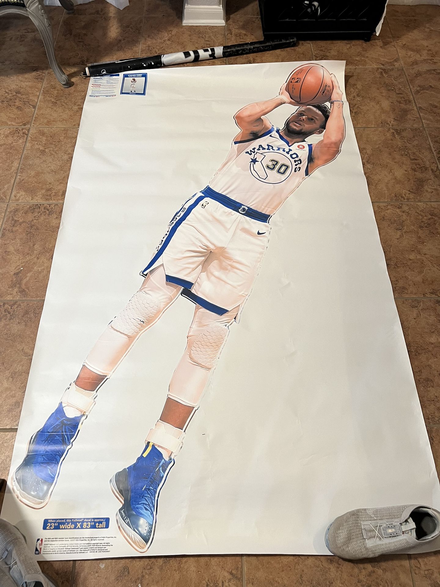 Stephen Curry Fathead 23” x 83” 