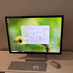 Surface Studio 28” touchscreen with wireless keyboard and mouse