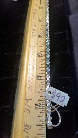 .925 sterling silver CZ diamond bracelet