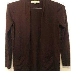 Loft Ladies Burgundy Cardigan - Size Small