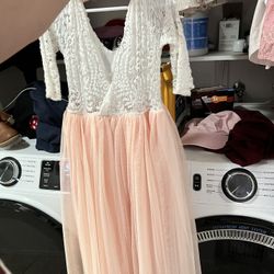 Girls Size 8/10 pink Dress