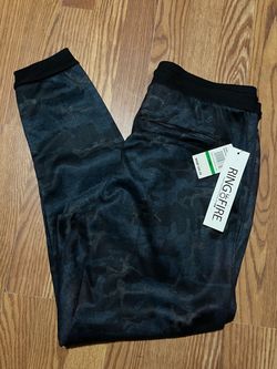 Ring of Fire Tech Joggers Men's L Flex Taped Pockets Blue Sbltd navy Camo NWT